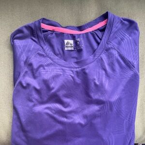 Reebok Running Purple Long-Sleeve Wicking Top